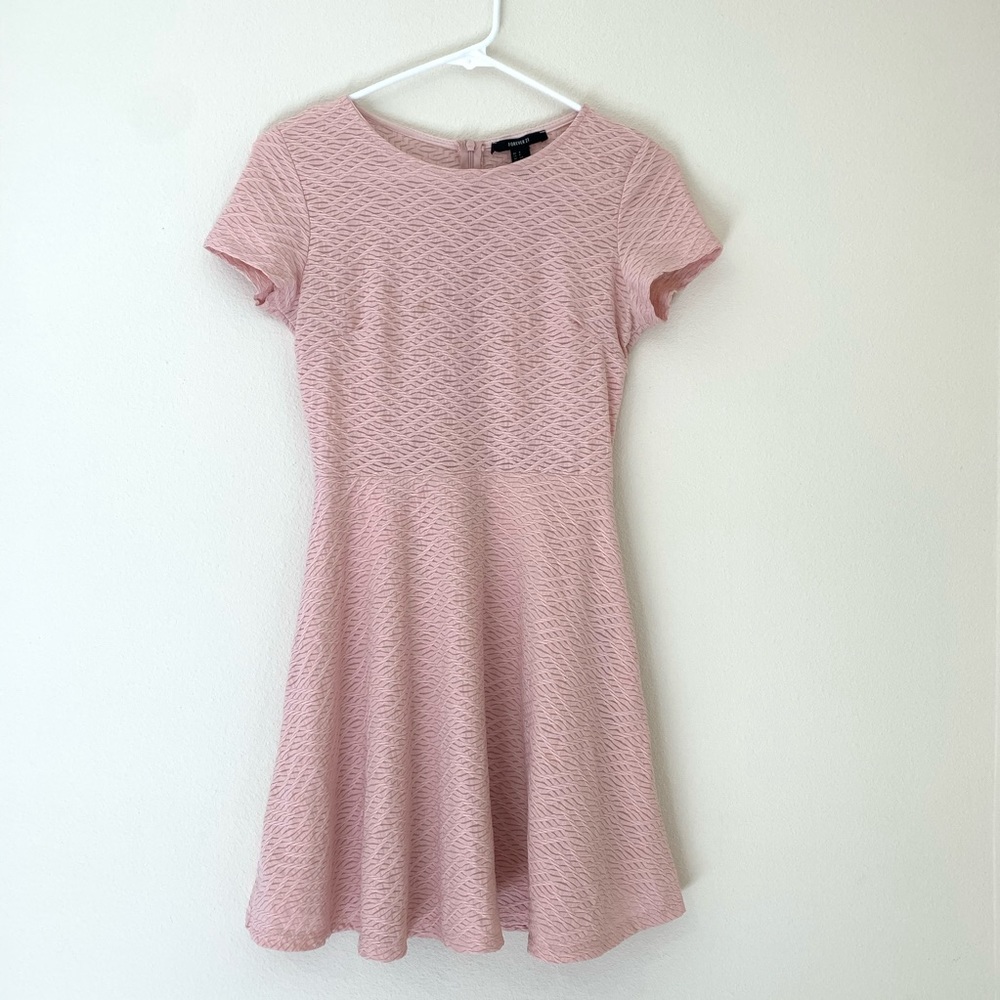 Baby pink A-line dress